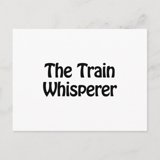 the train whisperer postcard (Front)