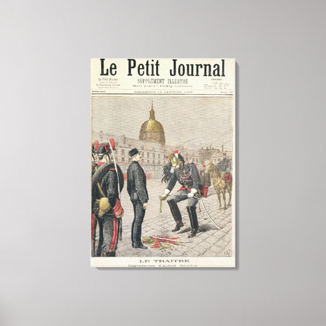 The Traitor The Degradation of Alfred Dreyfus Canvas Print (Front)