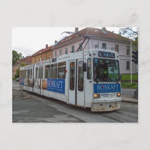The tram in Trondheim Graakallbanen Postcard