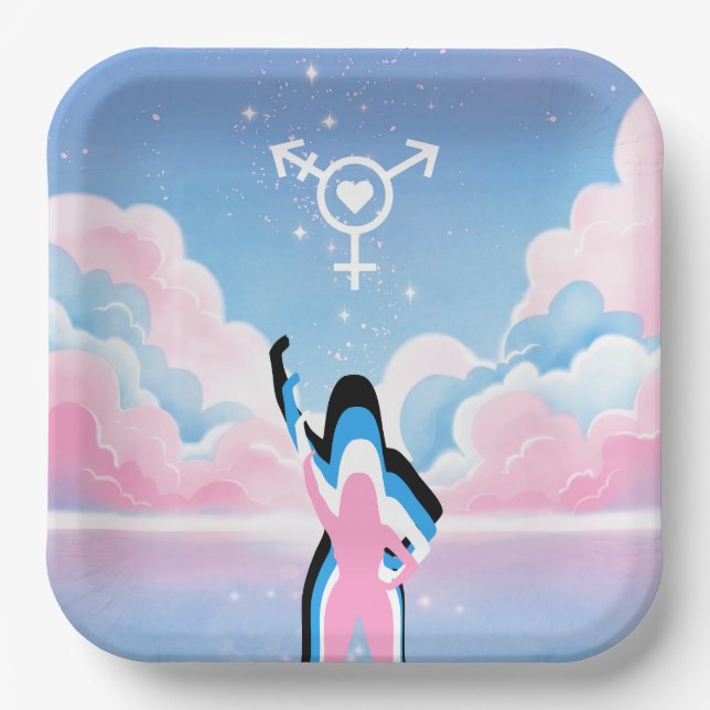 The Trans Signal Paper Plates (Front)
