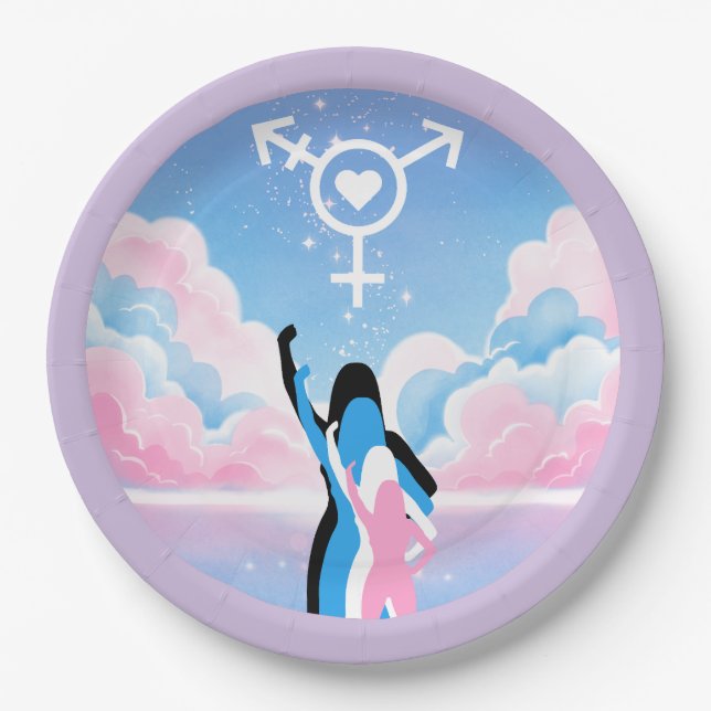 The Trans Signal Paper Plates (Front)