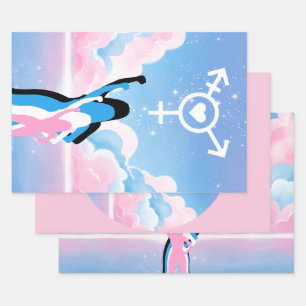 The Trans Signal Wrapping Paper Sheets