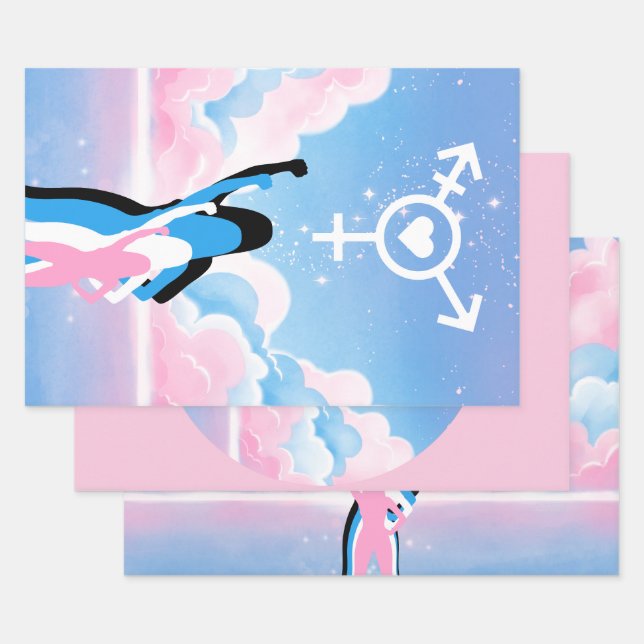 The Trans Signal Wrapping Paper Sheets (Set)