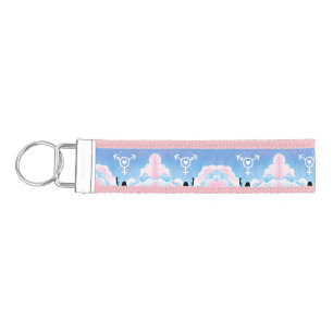 The Trans Signal Wrist Keychain