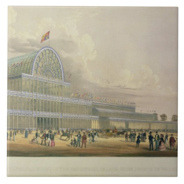The Transept of the Crystal Palace, from the Princ Ceramic Tile (Front)