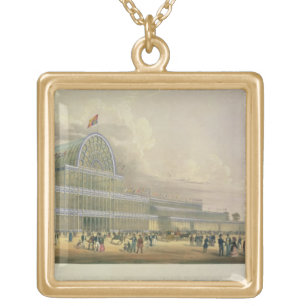The Transept of the Crystal Palace, from the Princ Gold Plated Necklace