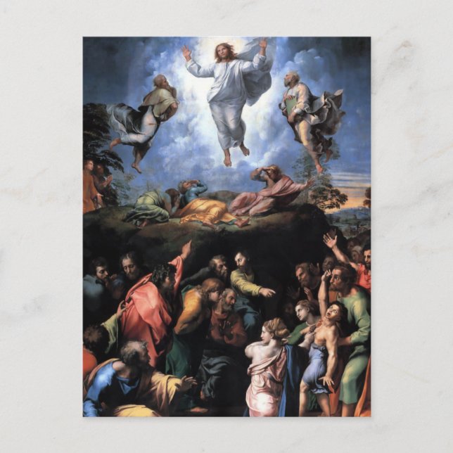 The Transfiguration Fine art Holiday Postcard (Front)
