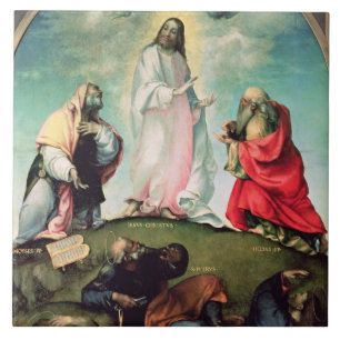 The Transfiguration of Christ, c.1510-12 (oil on p Ceramic Tile