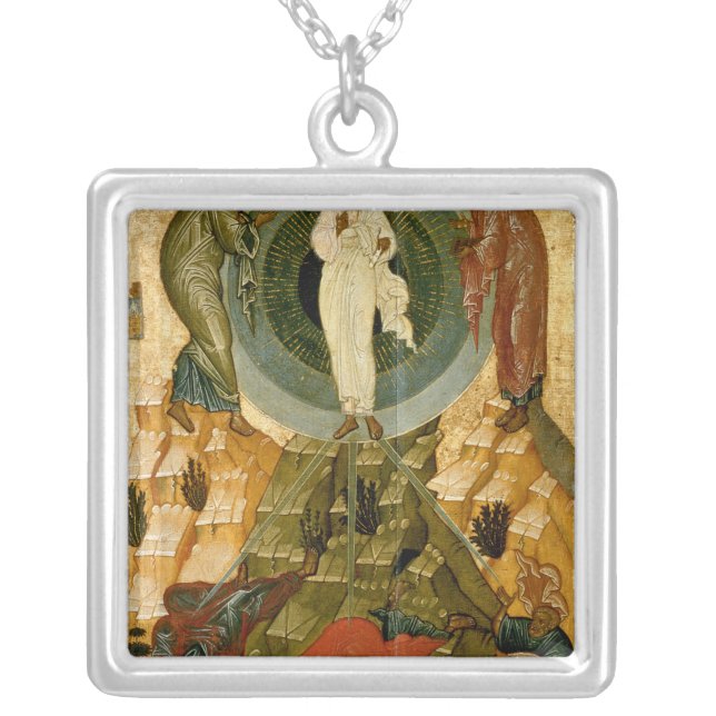 The Transfiguration of Our Lord Silver Plated Necklace (Front)