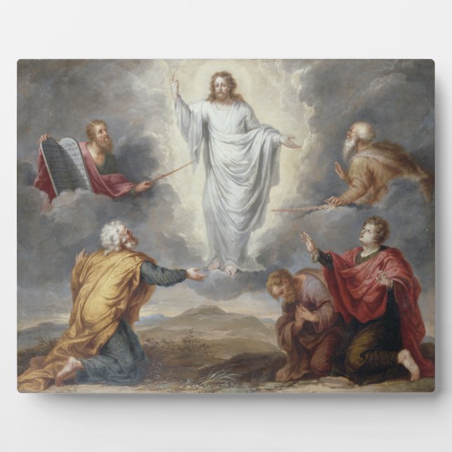 The Transfiguration (oil on copper) Plaque (Front)