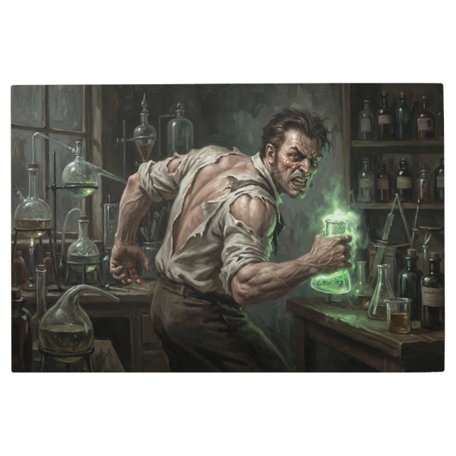 The Transformation of Dr. Jekyll Metal Print (Front)