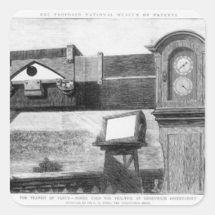 The Transit of Venus Square Sticker