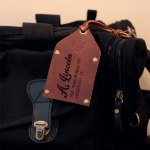 Leather Luggage & Bag Tags | Zazzle