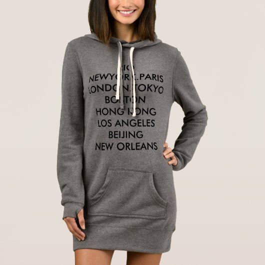 The Traveler Hoodie By Basri and Avon Dress (Front)