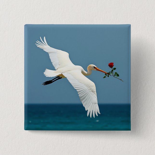 The traveling bird button (Front)