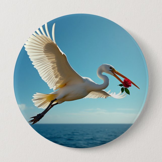 The traveling bird button (Front)