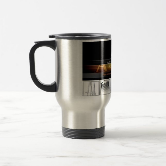 The Traveling Coffee Mug - Artist Untamed (Left)