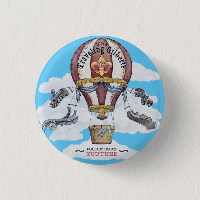 The Traveling Gilberts Button (Front)