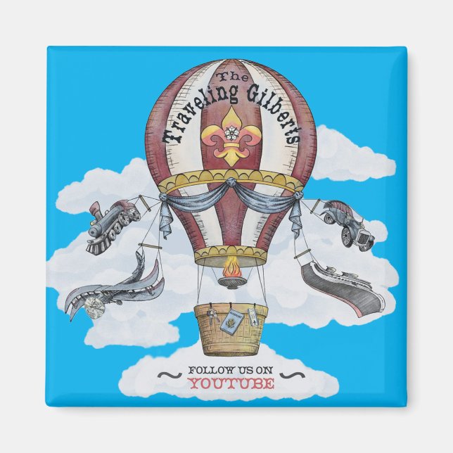 The Traveling Gilberts Magnet (Front)