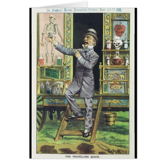 "The Traveling Quack" Snake Oil Salesman (Front)