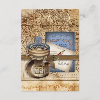 The Traveller Rsvp Cards by LaBoutiqueEclectique at Zazzle
