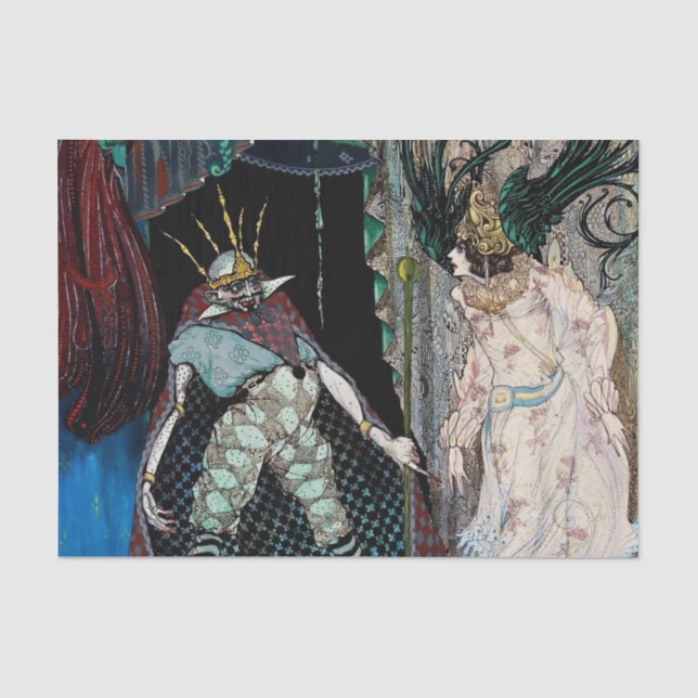 “The Travelling Companion” by Harry Clarke Tissue Paper (Front)