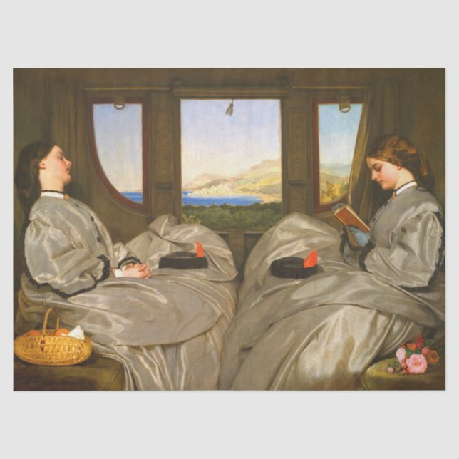 The Travelling Companions by Augustus Leopold Egg Tissue Paper (Front)