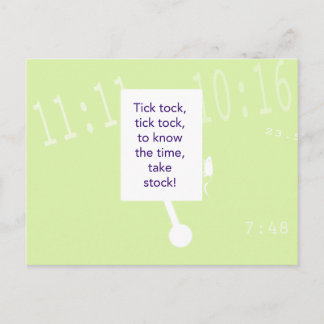 The Treasure Hunt Game - Clue #1 - Clock Postcard