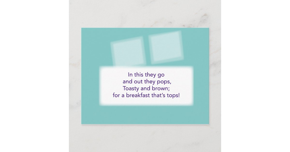 The Treasure Hunt Game Clue #4 Toaster Postcard Zazzle