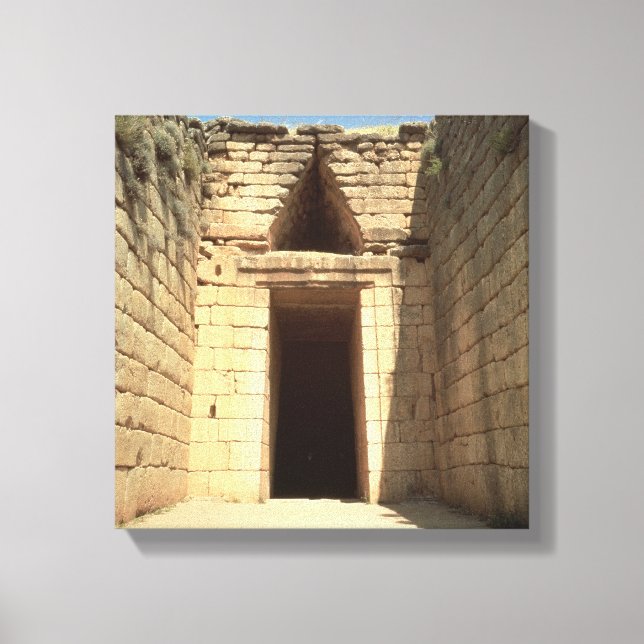 The Treasury of Atreus, c.1300 BC Canvas Print (Front)