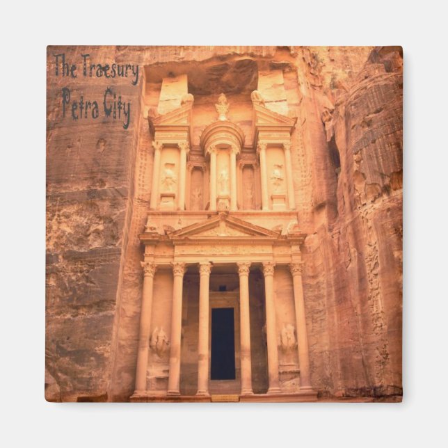 The Treasury Of Petra City Fridge Magnet Souvenir (Front)