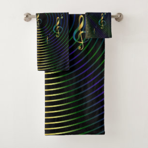 The Treble Clef: Music Bath Towel Set