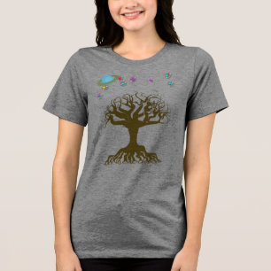 The Tree and the Magical Sky Tri-Blend Shirt