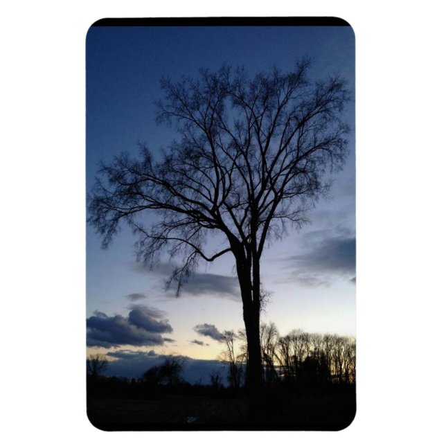 The Tree at Twilight Magnet (Vertical)