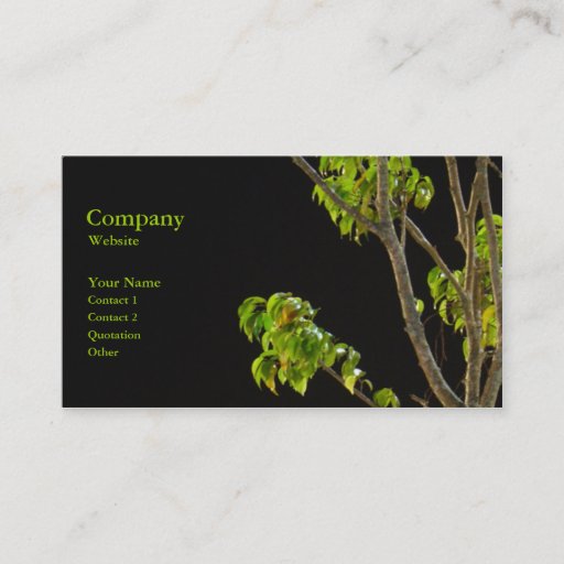 Customizable The Tree Business Card