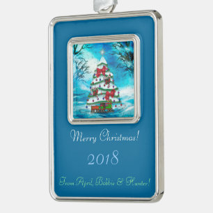 The Tree Christmas Folk Art PERSONALIZED Ornament
