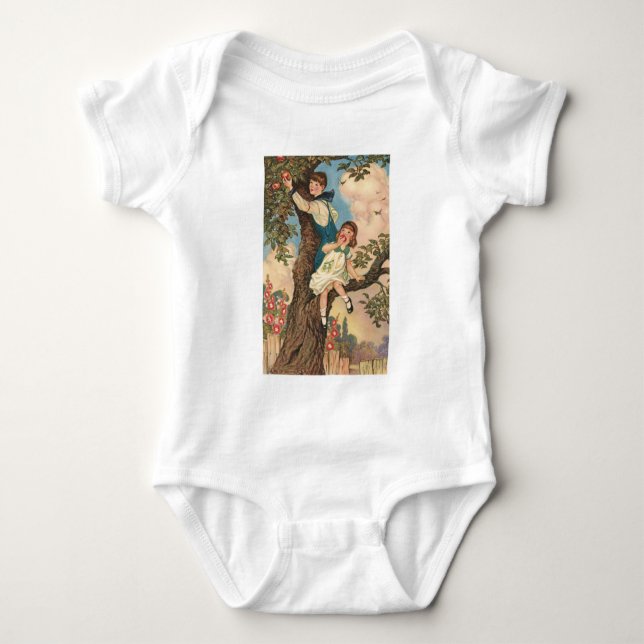 The Tree Climbers Baby Bodysuit (Front)