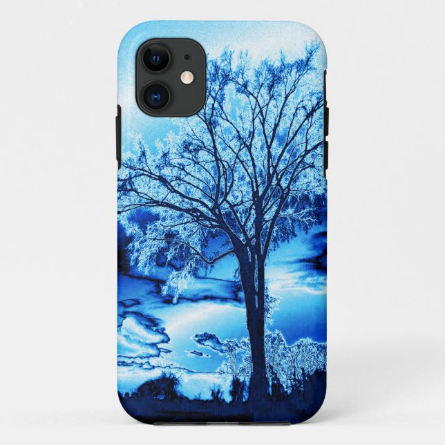 The Tree in Blue Ice Case-Mate iPhone Case (Back)
