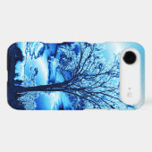 The Tree in Blue Ice iPhone 4 case (Back (Horizontal))
