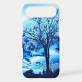 The Tree in Blue Ice iPhone 4 case (Back)