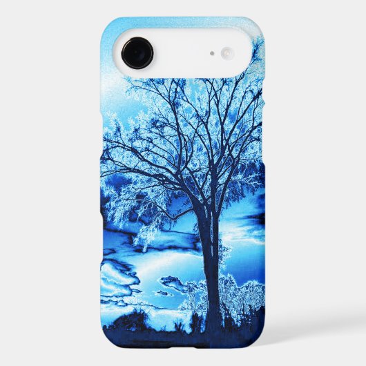 The Tree in Blue Ice iPhone 4 case (Back)