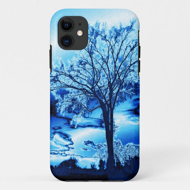 The Tree in Blue Ice iPhone 5 case (Back)