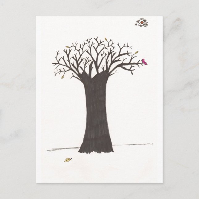 The Tree In Fall Postcard (Front)