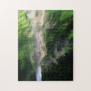 The Tree In The Woods Abstract Photography Jigsaw Puzzle by WackemArt at Zazzle