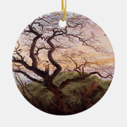 The Tree of Crows 1822 Ceramic Ornament