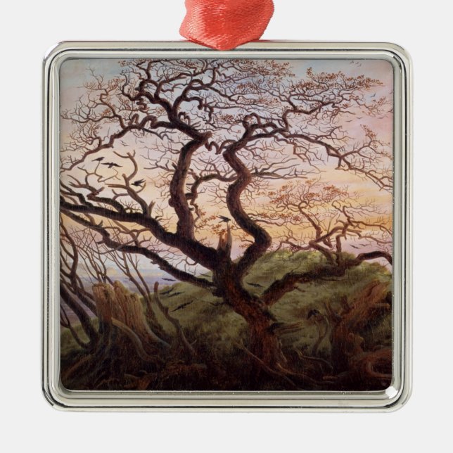The Tree of Crows, 1822 Metal Ornament (Front)