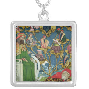 The Tree of Jesse, from the Dome Altar, 1499 Silver Plated Necklace