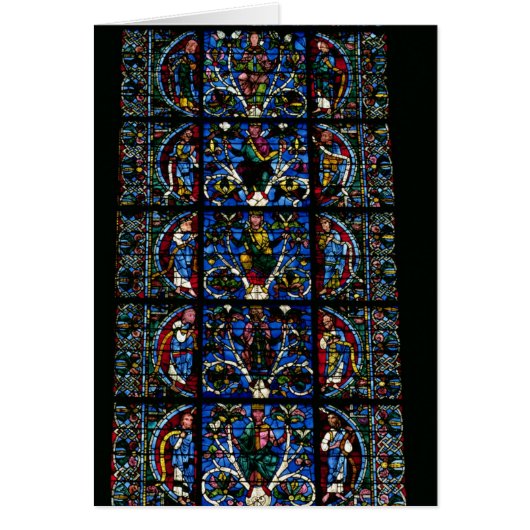 The Tree of Jesse, lancet window in the west facad Cards (Front)