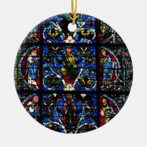 The Tree of Jesse lancet window in the west facad Ceramic Ornament