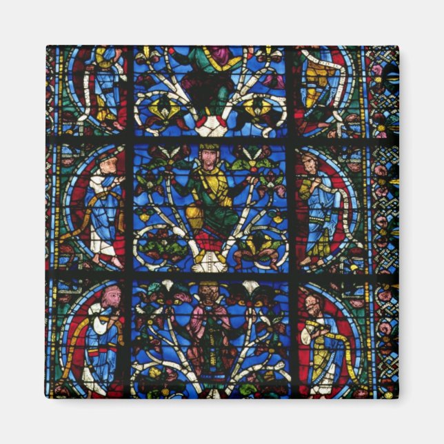 The Tree of Jesse, lancet window in the west facad Magnet (Front)